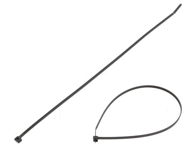 Kabelbinder; L: 394mm; W: 4,8mm; polyamide; 222N; zwart; Ømax: 114mm