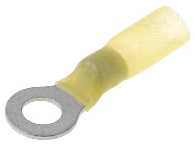 Uiteinde: oog; M6; Ø: 6,5mm; 4÷6mm2; klemmen; voor draad; geel; 150°C