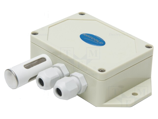 Omvormer: temperatuur en vochtigheid; Bereik: 0÷100% RH; 24VDC