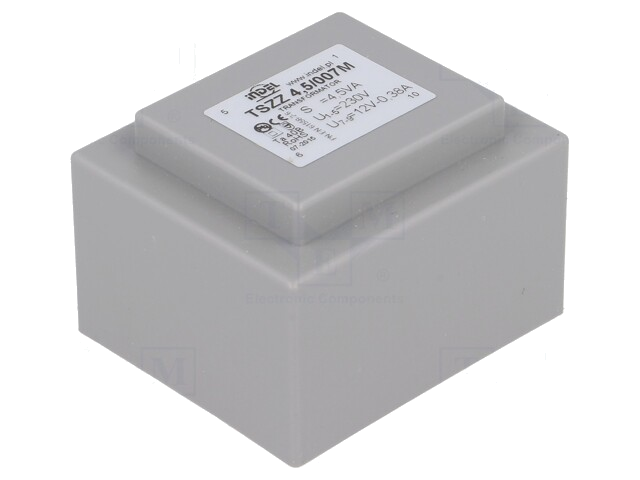 Transformator: ingegoten; 4,5VA; 230VAC; 12V; 370mA; PCB; IP00