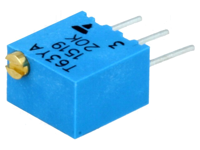 Potentiometer: montage-; meerslagen; 20kΩ; 250mW; ±10%; lineair