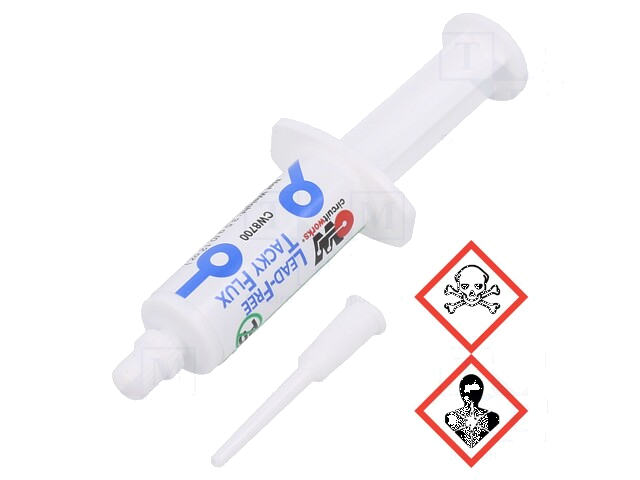 Flux: vioolhars; halogeenvrije,No Clean,ROL0; gel; spuit; 3,5ml