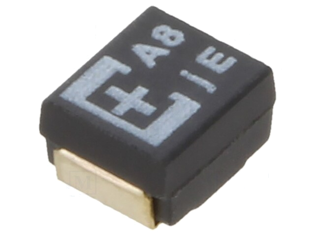 Condensator: tantaal-polymeer; 100uF; 6,3VDC; TPE; SMD; ±20%; 1000h