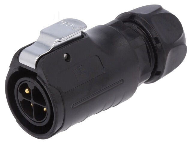 Connector: rond; stekker; maat 20; 02; mannelijk; PIN: 4; verguld