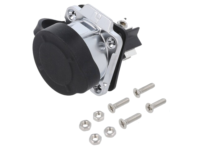 Connector: rond; contact; maat 28; 02; mannelijk; PIN: 3; verguld