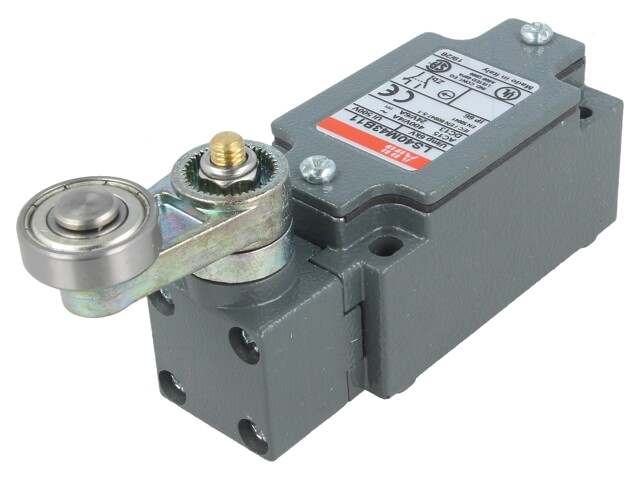 Eindschakelaar; hefboom R 30mm, metalen rol Ø22mm; NO + NC; 10A