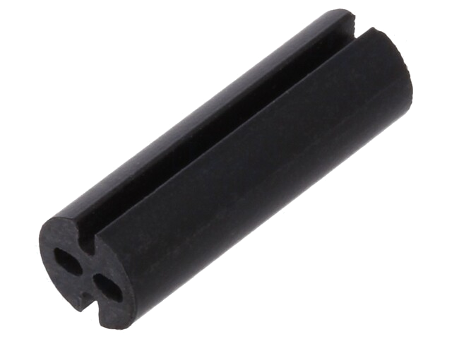 Afstandbus; LED; Øext: 4mm; ØLED: 3mm; L: 12,7mm; zwart; UL94V-0
