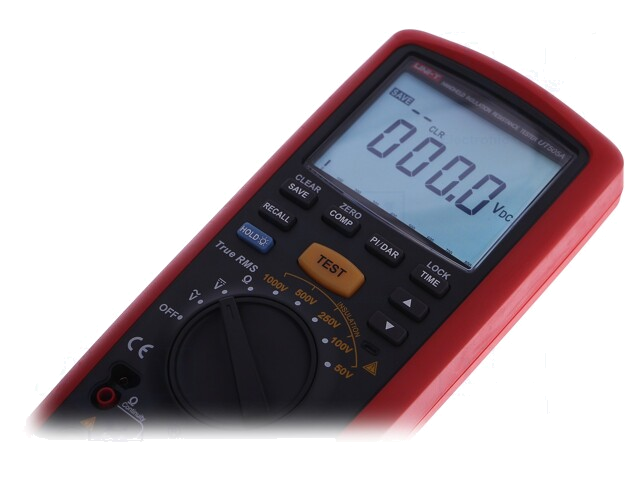 Meter: isolatieweerstand; LCD; (6000); VAC: 600V; VDC: 600V