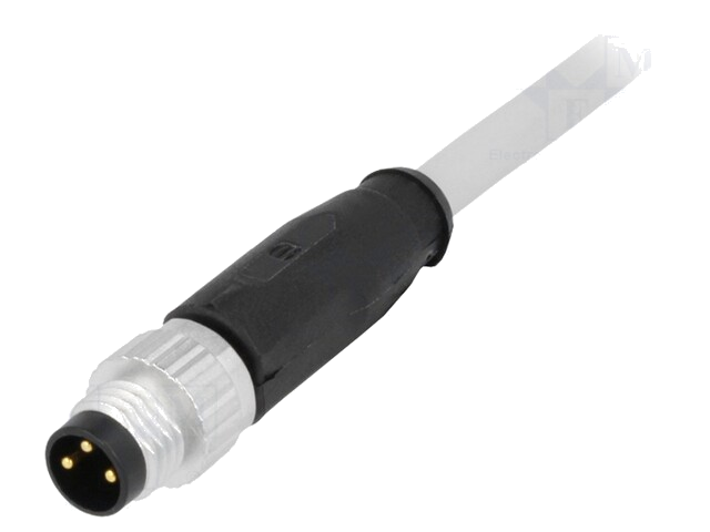 Connector: M8; mannelijk; PIN: 3; recht; met kabel; stekker; 7,5m