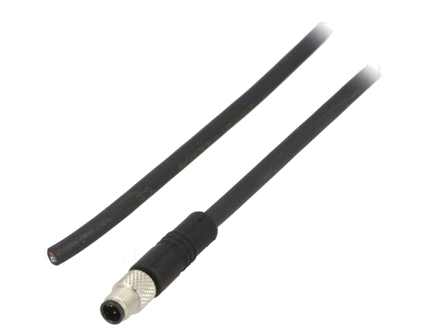 Connector: M5; stekker; 707; mannelijk; PIN: 4; niet afgeschermd