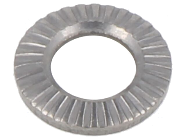 Ring; binnenvertanding; M4; D=8mm; h=1,2mm; roestvrij staal A2