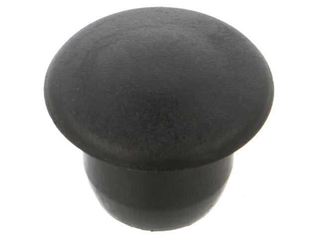 Afsluitdopje; H: 9mm; indrukken; Flensdiam: 15mm; zwart; LDPE