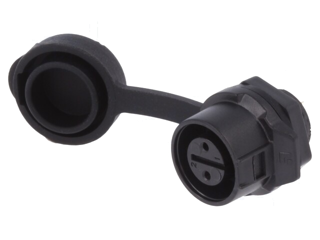 Connector: rond; contact; maat 12; 02; vrouwelijk; PIN: 2; verguld