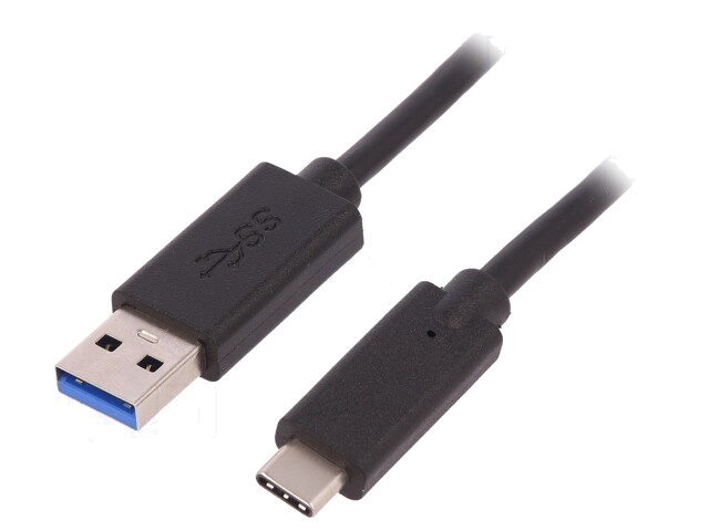 Kabel; USB 3.0; USB-A-stekker,USB-C-stekker; 1m