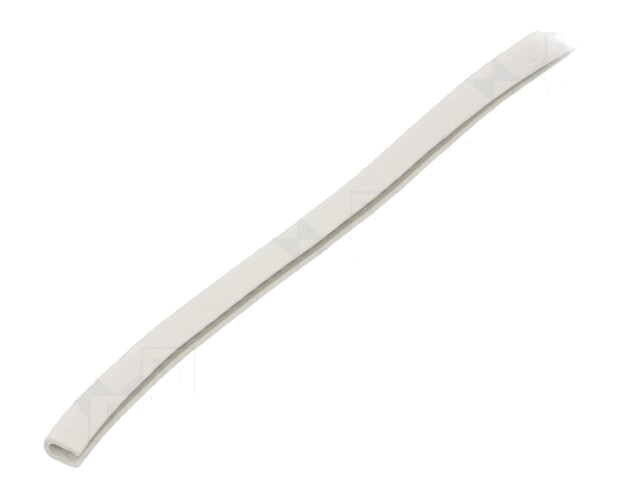 Randbescherming; PVC; L: 100m; wit; H: 9,5mm; W: 6,5mm; industrieel