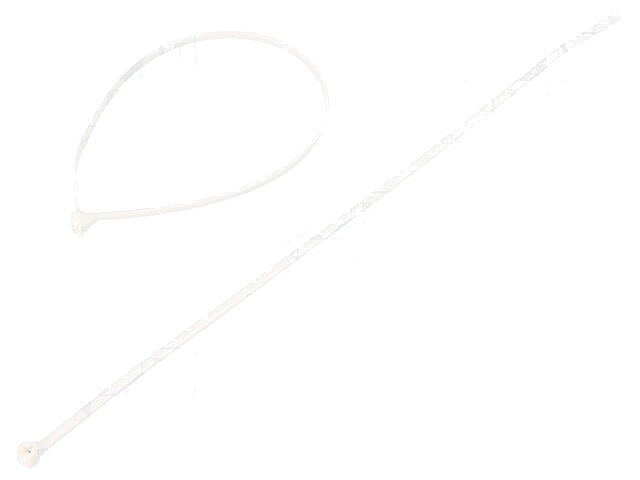 Kabelbinder; met metalen sluiting; L: 203mm; W: 2,54mm; 80N; wit