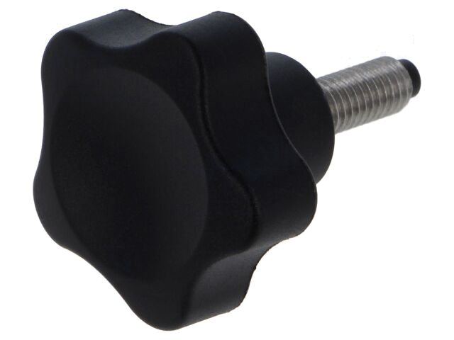 Schroefknop; Ø: 32mm; Ext.schroefdraad: M6; 16mm; H: 22,5mm