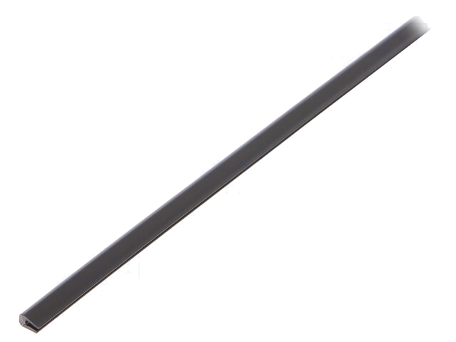 Randbescherming; polyethyleen; L: 30,5m; zwart; H: 4,1mm; W: 3,3mm