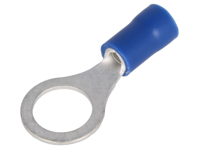 Uiteinde: oog; M8; Ø: 8,4mm; 1,5÷2,5mm2; klemmen; voor draad; blauw