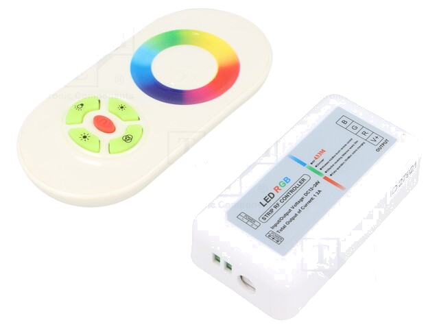 Besturing LED; RGB lichtregeling; Ch: 3; 12A; wit; -20÷40°C