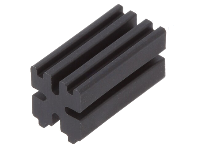 Afstandbus; LED; ØLED: 3mm; L: 10mm; zwart; UL94V-0; Mat: polyamide