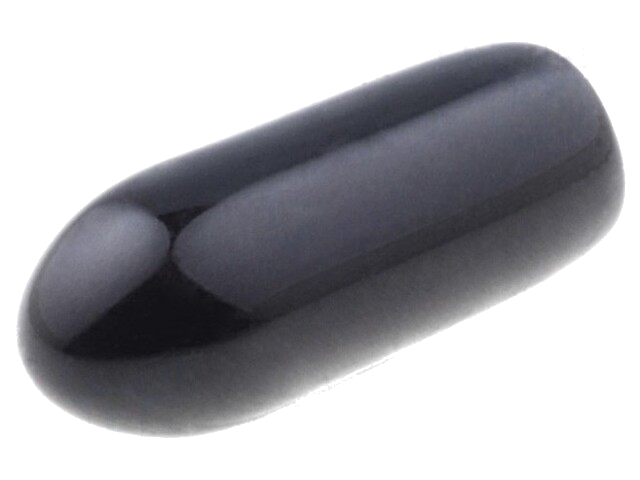 Opzetdopje; Lichaam: zwart; Øinw: 2,6mm; Mat: PVC Soft; L: 9mm