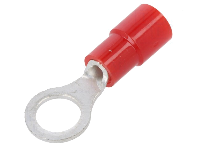 Uiteinde: oog; M5; Ø: 5,3mm; 0,3÷1,65mm2; klemmen; voor draad; rood