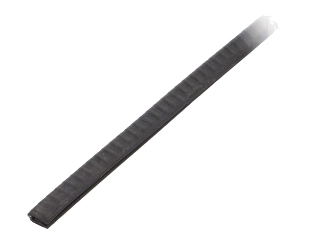 Randbescherming; PVC; L: 10m; zwart; H: 9mm; W: 6mm; D.paneel: 1÷2mm