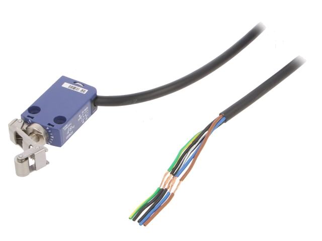 Eindschakelaar; hendel R 45mm, roller van metaal Ø9mm; NO + NC