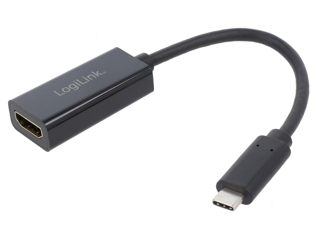 Adapter; CEC HDMI,HDCP,USB 3.2; 140mm; zwart; zwart