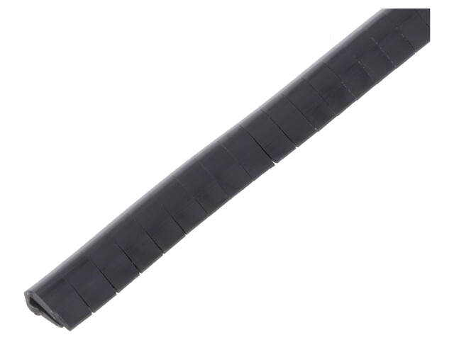 Randbescherming; PVC; L: 10m; zwart; H: 8mm; W: 4,5mm; -30÷70°C