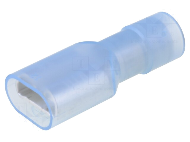 Connector: vlak; 6,3mm; 0,8mm; vrouwelijk; 2mm2; klemmen