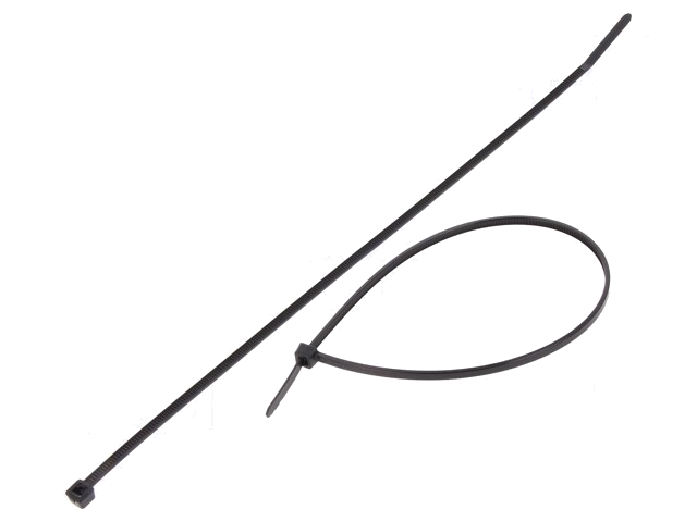 Kabelbinder; L: 205mm; W: 2,5mm; polyamide; 80N; zwart; Ømax: 55mm