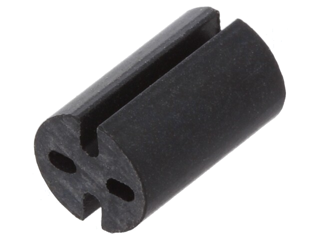 Afstandbus; LED; Øext: 5,1mm; ØLED: 5mm; L: 8mm; zwart; UL94V-0
