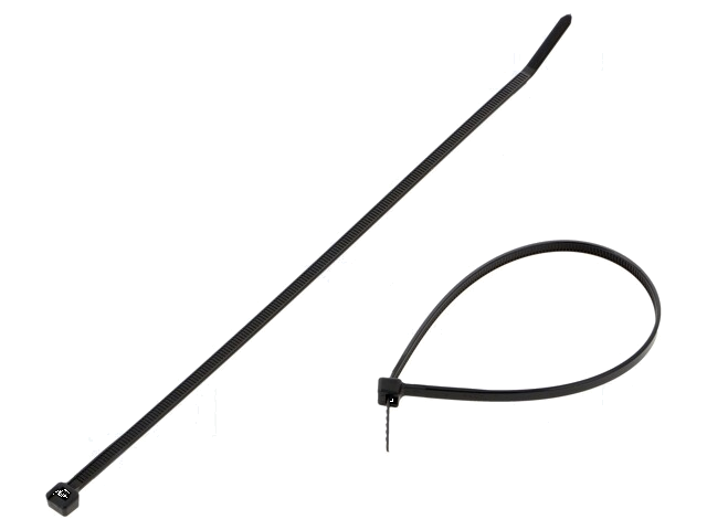 Kabelbinder; L: 203mm; W: 3,6mm; polyamide; 178N; zwart; Ømax: 51mm