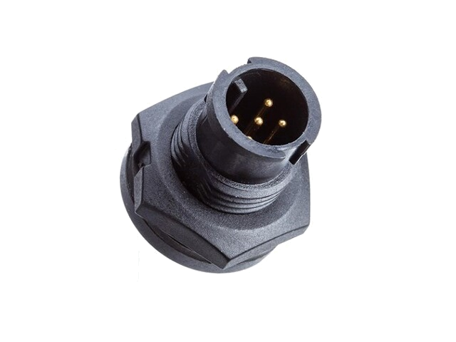 Connector: rond; contact; maat A; mannelijk; PIN: 6; bajonet; 2A