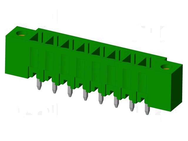 Connector: ontkoppelbare terminal strip; contact; mannelijk