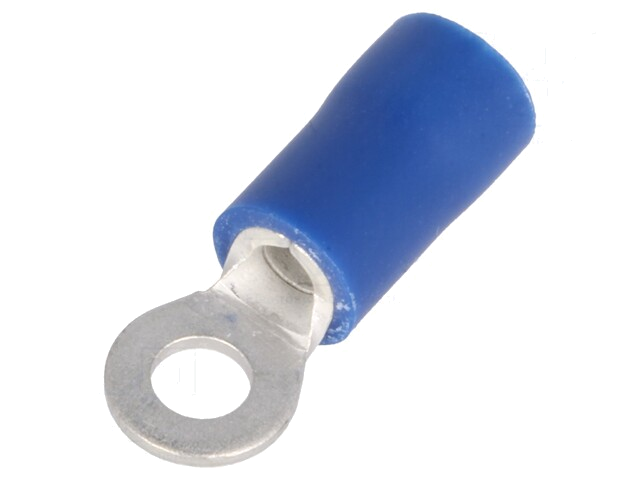 Uiteinde: oog; M3; Ø: 3,2mm; 1,5÷2,5mm2; klemmen; voor draad; blauw