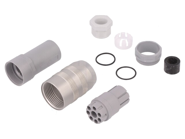 Connector: DIN 43651; stekker; NR; vrouwelijk; PIN: 7; contactloos