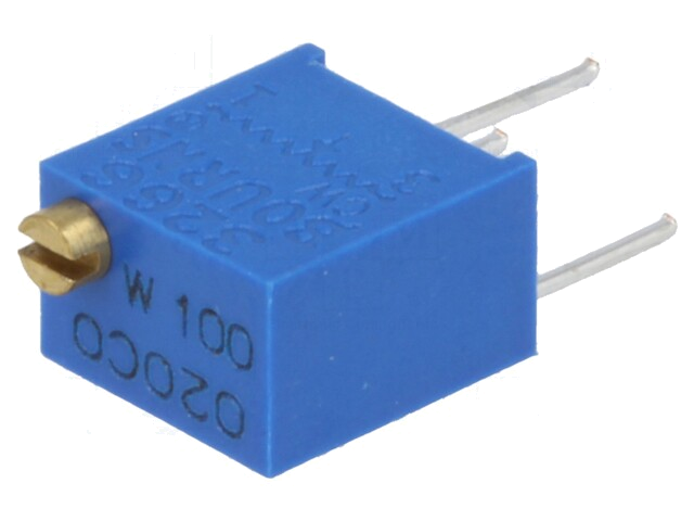 Potentiometer: montage-; meerslagen; 10Ω; 250mW; ±10%; lineair