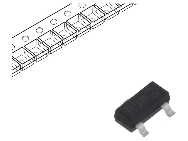 Diode: TVS netwerk; 9,1V; 40W; SOT23