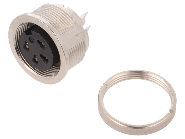 Connector: M16; contact; 581,680,682; vrouwelijk; PIN: 4; 6A; IP40