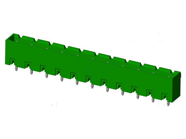 Connector: ontkoppelbare terminal strip; contact; mannelijk