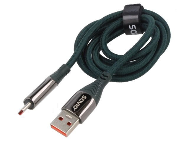 Kabel; USB 2.0; USB-A-stekker,USB-C-stekker; 1m; zwart; 480Mbps