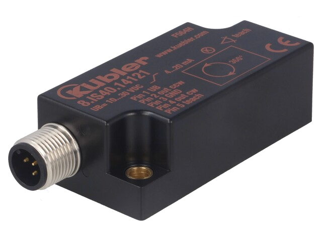 Sensor: kantelen; 0÷360°; connector M12; 1- axiaal; -30÷70°C; IP68