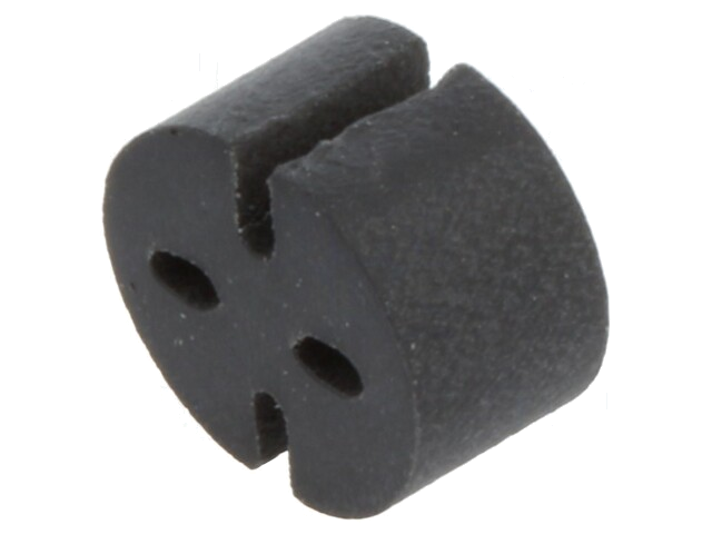 Afstandbus; LED; Øext: 5,1mm; ØLED: 3mm,5mm; L: 3mm; zwart; UL94V-0