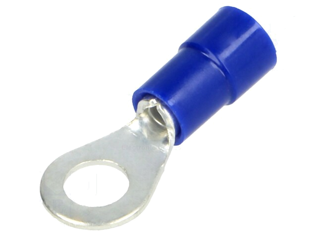 Uiteinde: oog; M5; Ø: 5,2mm; 1,5÷2,5mm2; klemmen; voor draad; blauw