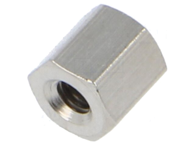 Afstandsbus met schroefdraad; 5mm; Int.schroefdraad: M2,5