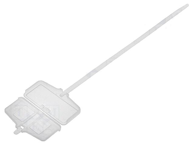 Kabelbinder; met etiket; L: 200mm; W: 5mm; polypropyleen; -30÷110°C