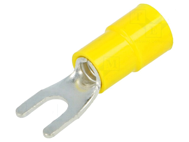 Uiteinde: vork; M4; Ø: 4,2mm; 4÷6mm2; klemmen; voor draad; vertind